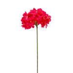 GNW Rose Red Artificial Leafless Hydrangea Silk LRR-380