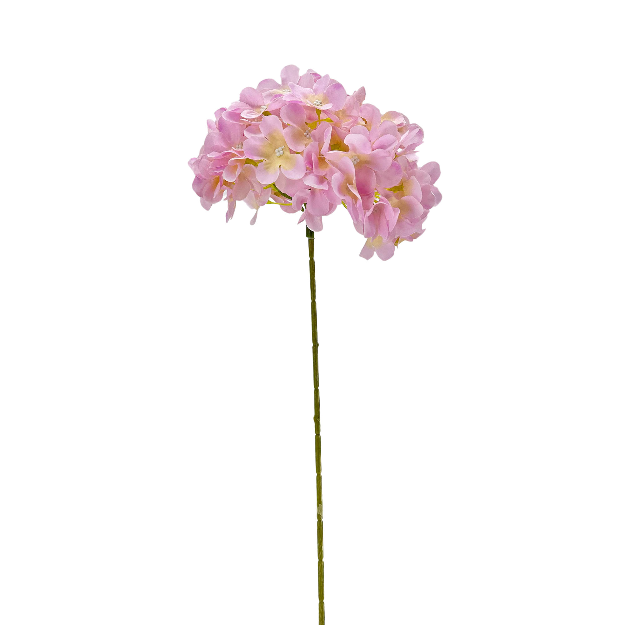 IMG_7616 GNW Pink Artificial Leafless Hydrangea Silk LRR-381 - Image 1