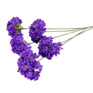 GNW Purple Artificial Leafless Hydrangea Silk LRR-382 - Image 3