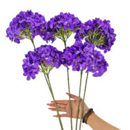 GNW Purple Artificial Leafless Hydrangea Silk LRR-382 - Image 2
