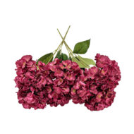 GNW Red Artificial 5-head Single Hydrangea Silk LRR-505 - Image 2