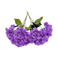 GNW Light Purple Artificial 5-head Single Hydrangea Silk LRR-495 - Image 2