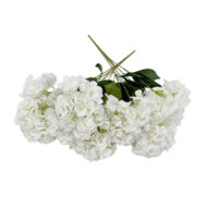 GNW White Artificial 5-head Single Hydrangea Silk LRR-488 - Image 2