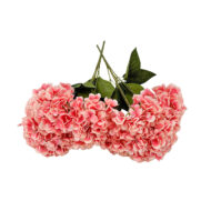 GNW Pink Artificial 5-head Single Hydrangea Silk LRR-491 - Image 2