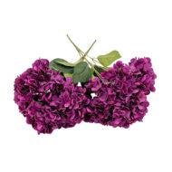 GNW Fuchsia Artificial 5-head Single Hydrangea Silk LRR-500 - Image 2