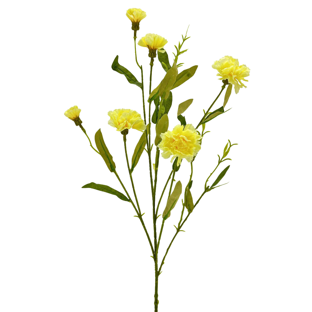 IMG_8993 GNW Yellow Artificial Carnations Flower QZ-25 - Image 1
