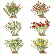 GNW Red Artificial Carnations Flower QZ-27 - Image 4