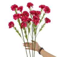 GNW Fuchsia Artificial Carnations Flower QZ-26 - Image 2