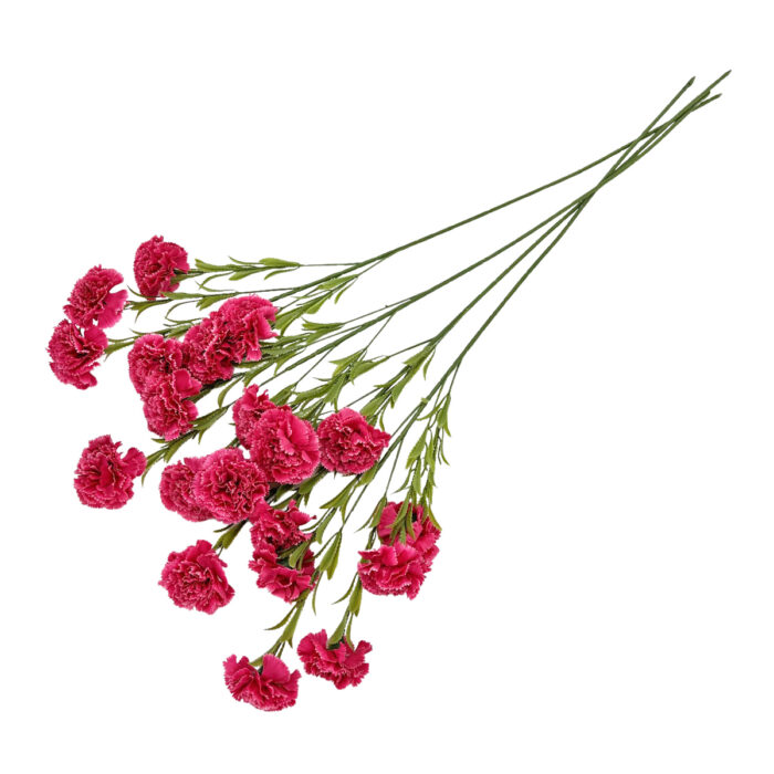 GNW Fuchsia Artificial Carnations Flower QZ-26 - Image 3