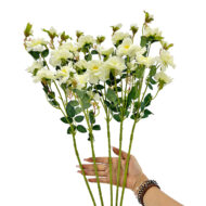 GNW White Artificial Chinese Rose Peony QZ-28 - Image 3