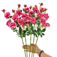 GNW Rose Red Artificial Chinese Rose Peony QZ-29 - Image 3