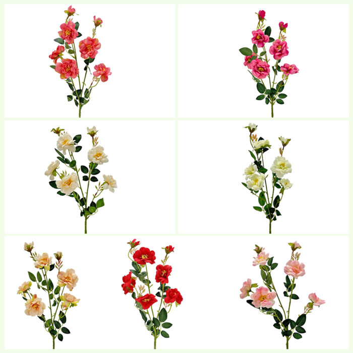 GNW Pink Red Artificial Chinese Rose Peony QZ-40 - Image 4