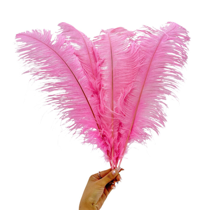 GNW Dark Pink Artificial Feather 35-40Cm - Image 3
