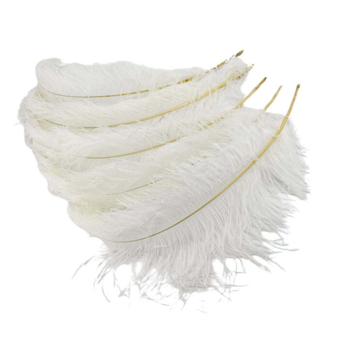 GNW White Artificial Feather 35-40Cm - Image 2