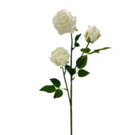 GNW White Artificial Garden Rose Silk WX-07