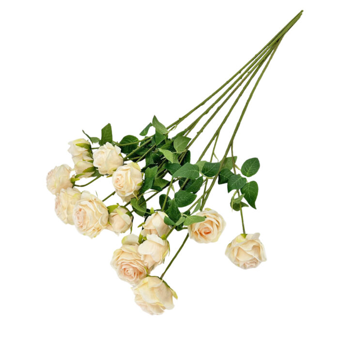 GNW Light Beige Artificial Garden Rose Silk WX-09 - Image 2