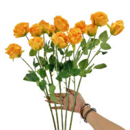 GNW Orange Artificial Garden Rose Silk WX-39 - Image 3