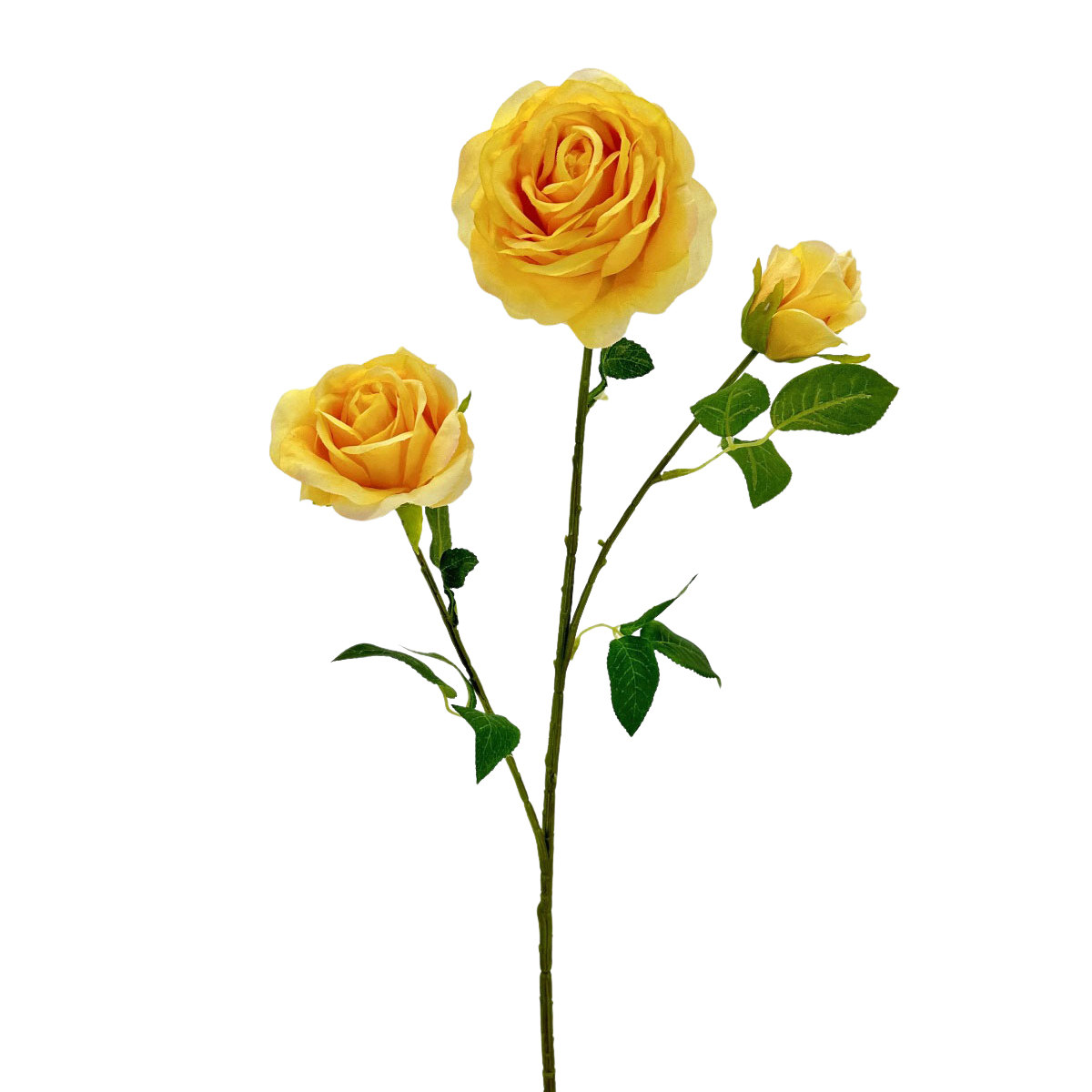 IMG_9487 GNW Yellow Artificial Garden Rose Silk WX-38 - Image 1
