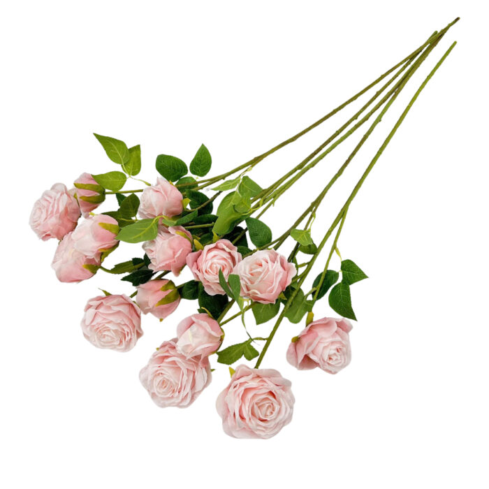 GNW Light Pink Artificial Garden Rose Silk WX-08 - Image 2