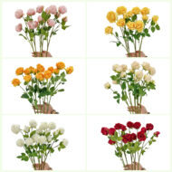 GNW Red Artificial Garden Rose Silk WX-40 - Image 4
