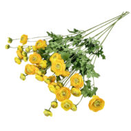 GNW Yellow Artificial 8-head Ranunculus WX-32 - Image 2