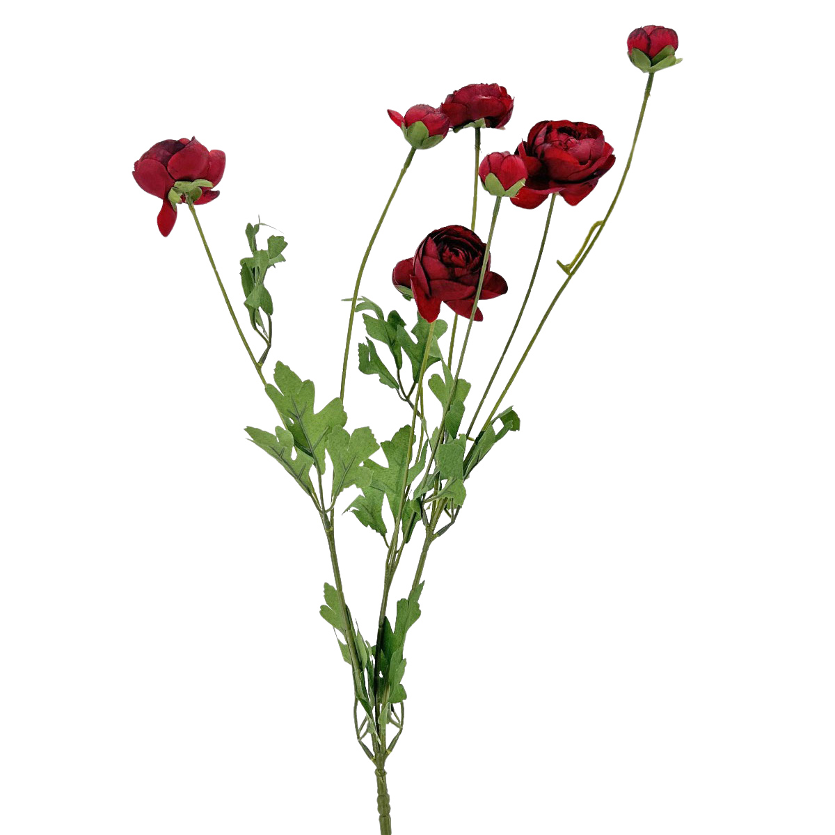IMG_9515 GNW Red Artificial 8-head Ranunculus WX-36 - Image 1