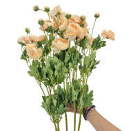 GNW Light Orange Artificial 8-head Ranunculus WX-31 - Image 3
