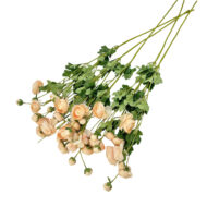 GNW Light Orange Artificial 8-head Ranunculus WX-31 - Image 2