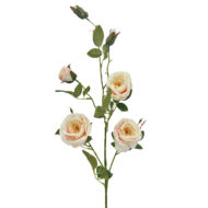 GNW White Pink Artificial 6-head Garden Rose Silk WX-11