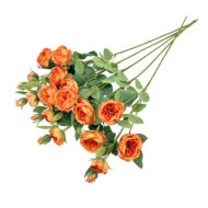 GNW Orange Artificial David Austin Rose Silk WX-75 - Image 2