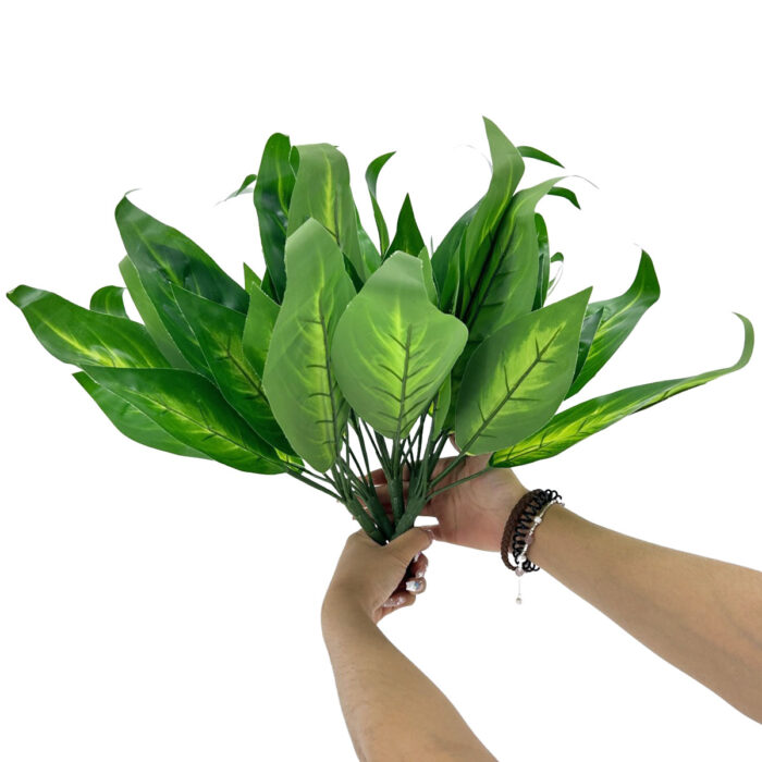 GNW Green Artificial Magnolia leaf LZ-138 - Image 3