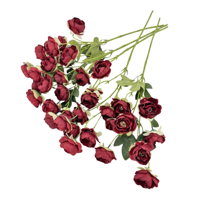GNW Wine Artificial Chinese Rose Peony WX-27 - Image 2