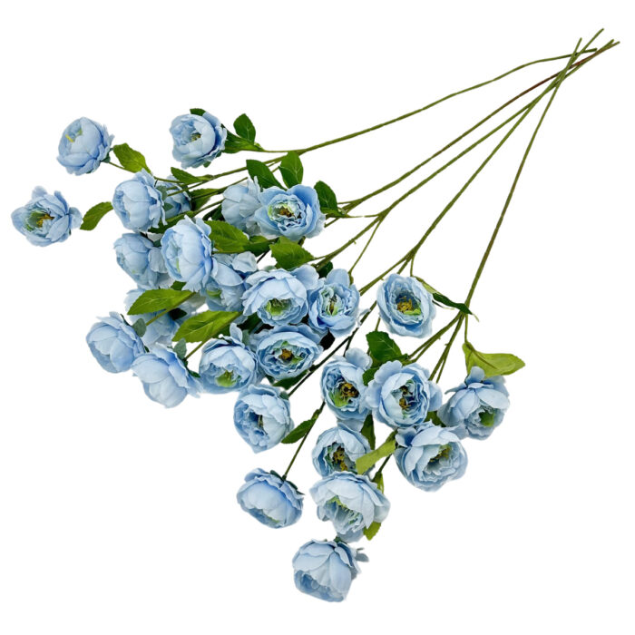 GNW Blue Artificial Chinese Rose Peony WX-23 - Image 2