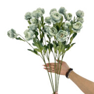 GNW Blue Green Artificial Chinese Rose Peony WX-22 - Image 3