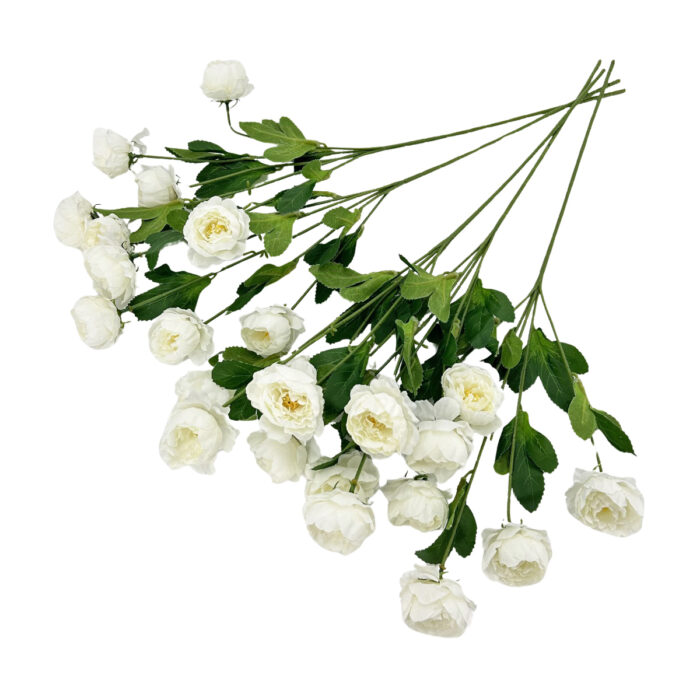 GNW White Artificial Chinese Rose Peony WX-19 - Image 2