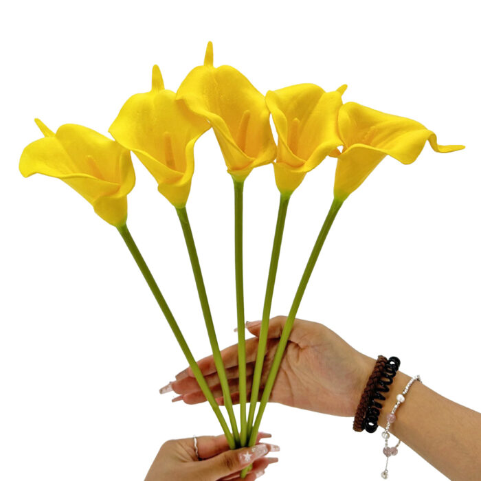 GNW Yellow Artificial Calla Lily LZ-249 - Image 3