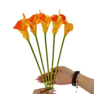 GNW Orange Artificial Calla Lily LZ-250 - Image 3