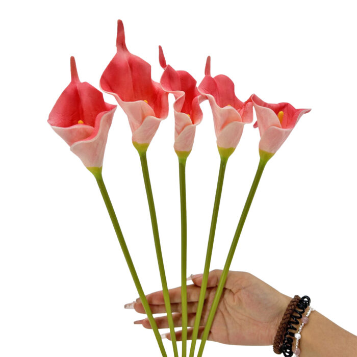 GNW Peach Pink Artificial Calla Lily LZ-246 - Image 3
