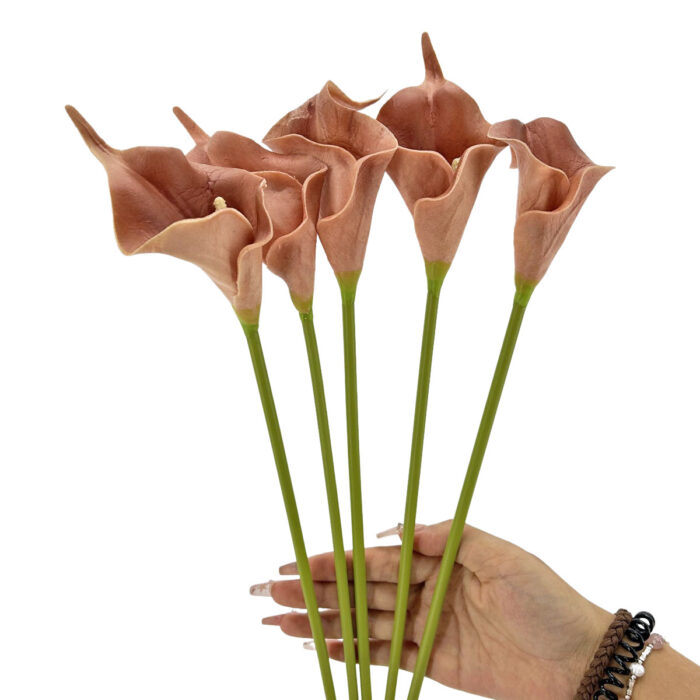 GNW Brown Artificial Calla Lily LZ-251 - Image 3