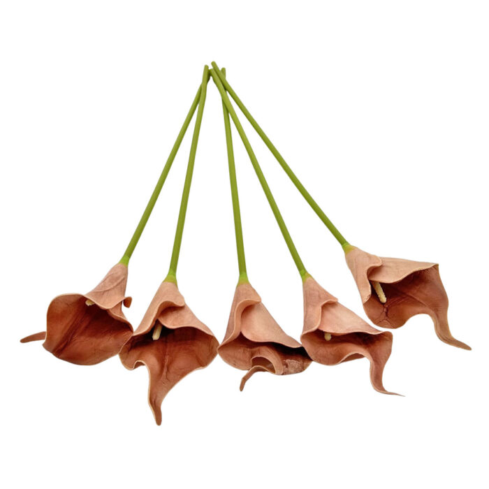 GNW Brown Artificial Calla Lily LZ-251 - Image 2