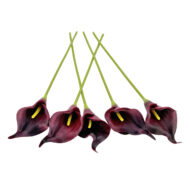 GNW Wine Artificial Calla Lily LZ-179 - Image 2