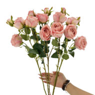 GNW Pink Artificial Empress Rose Silk MY-06 - Image 3