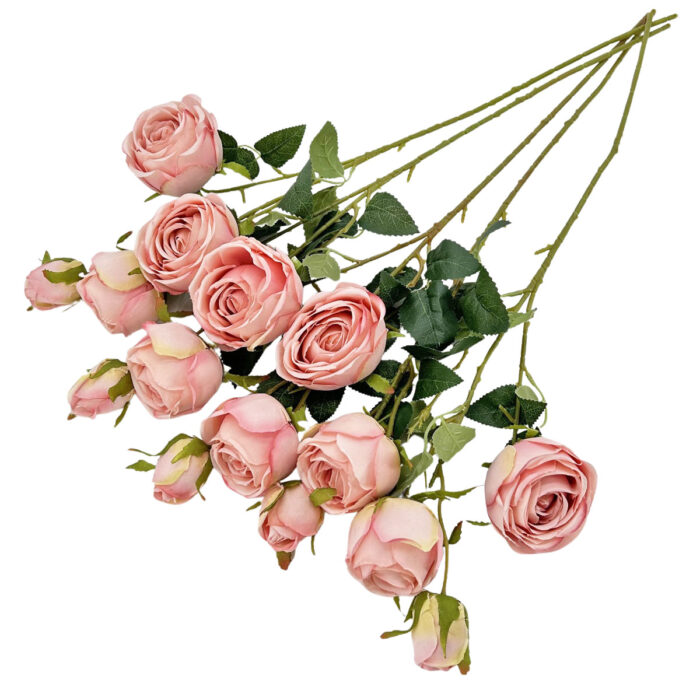 GNW Pink Artificial Empress Rose Silk MY-06 - Image 2
