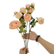 GNW Pink Artificial Empress Rose Silk MY-05 - Image 3