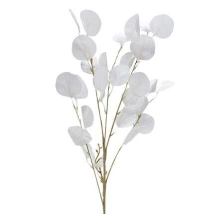 GNW White Artificial Eucalyptus Gum Leaf LR-313