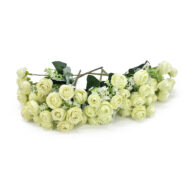 GNW White Artificial Camellia Spray Roses TN-37 - Image 2