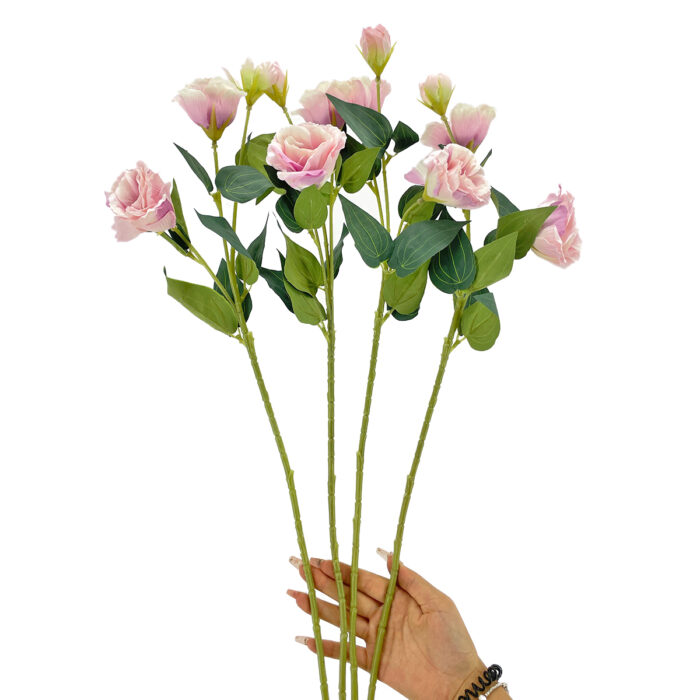 GNW Pink Purple Artificial Eustoma Rose Silk LRX-58 - Image 3