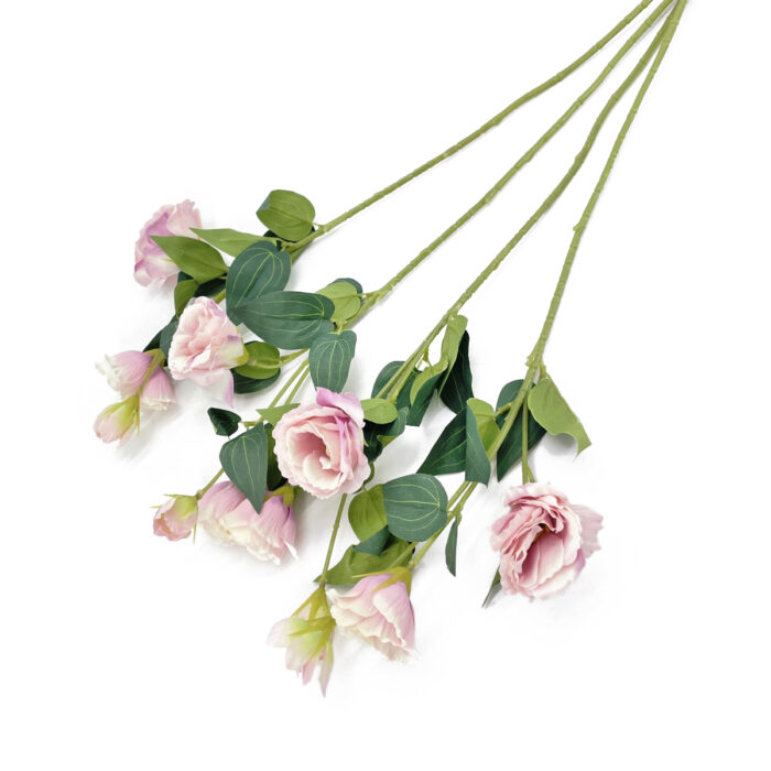 GNW Pink Purple Artificial Eustoma Rose Silk LRX-58 - Image 2