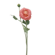 GNW Light Orange Artificial 2-head Ranunculus Real Touch QH-121 - Image 6