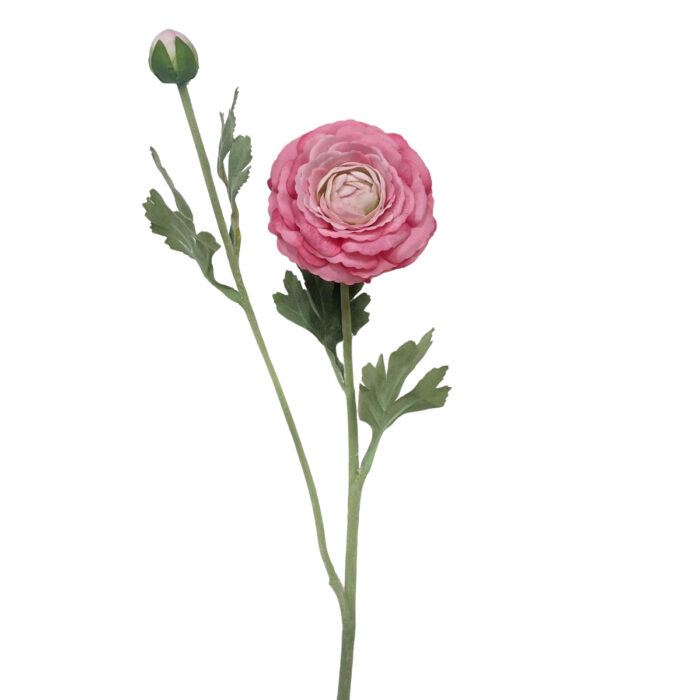 GNW Light Orange Artificial 2-head Ranunculus Real Touch QH-121 - Image 3